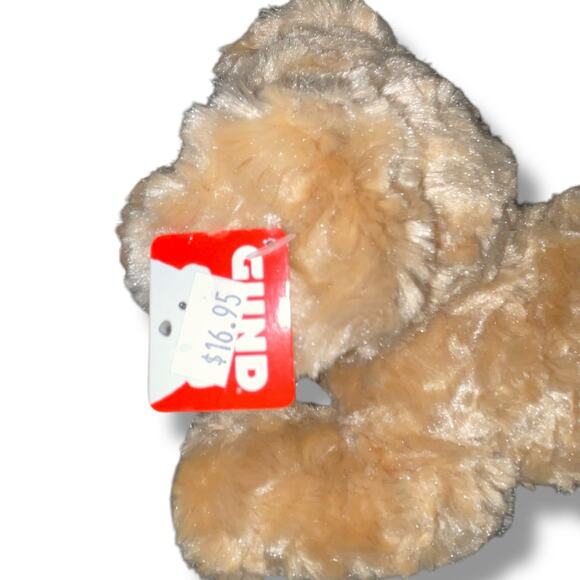 Gund Plush Dog Slippers Puppy Stuffed Animal Shower Gift Nursery Decor Brown 10” - Picture 6 of 11